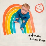 Lulujo - Single Cotton Swaddle & Cards -A Dream Come True