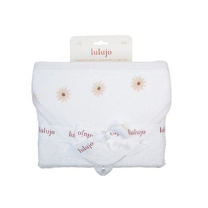 Lulujo -Hooded Towel- Daisies