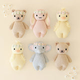 cuddle+kind - Baby Animal Collection - Baby Duckling - Floral Crown - Blush
