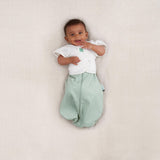 ergoPouch - Organic Short Sleeved Butterfly Sleep Swaddle Cardi -Grey Marle - 0.2 TOG  - 2-6 M