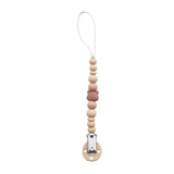 Chewies&more - Silicone Pacifier Teething Clip - Bear - Navaho Cream