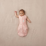 ergoPouch - Organic All Year Cocoon Swaddle Sleeping Bag - Daisies - 1.0 TOG