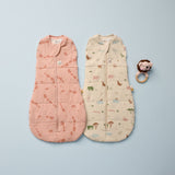 ergoPouch - Organic Winter Cocoon Swaddle Sleeping Bag - Elephant Parade - 2.5 TOG