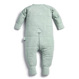 ergoPouch - Organic Winter Long Sleeved Sleep Onesie - Sage - 3.5 TOG