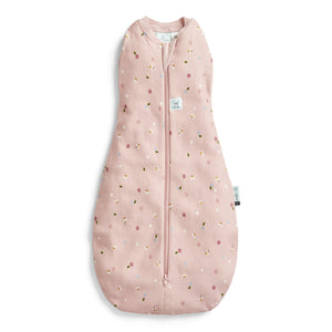 ergoPouch - Organic All Year Cocoon Swaddle Sleeping Bag - Daisies - 1.0 TOG