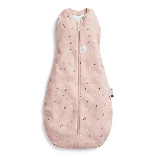 ergoPouch - Organic All Year Cocoon Swaddle Sleeping Bag - Daisies - 1.0 TOG