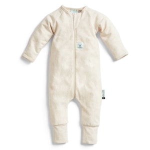 ergoPouch - Organic Layers Long Sleeve Babygrow - Oatmeal - 1.0 TOG
