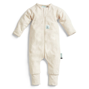 ergoPouch - Organic Layers Long Sleeve Babygrow - Oatmeal - Mild 0.2 TOG