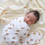Lulujo - Muslin Swaddle - Highland Cows