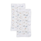 Lulujo - Muslin Security Comforter Blanket - Puppy Dog 2 Pack