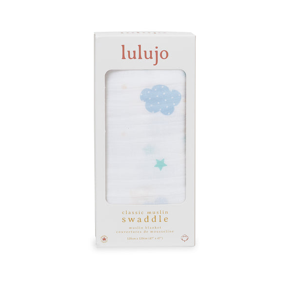 Lulujo - Large Muslin Swaddle - Dreamland