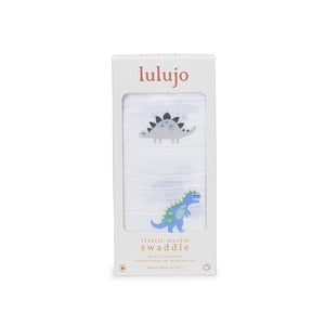 Lulujo - Large Muslin Swaddle - Prehistoric Pals