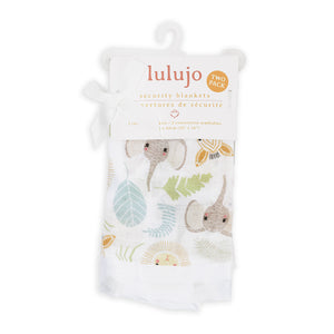 Lulujo - Muslin Security Comforter Blanket - Jungle Safari 2 Pack