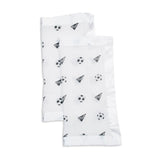 Lulujo - Muslin Security Comforter Blanket - Football - 2 Pack