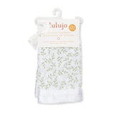 Lulujo - Muslin Security Comforter Blanket - Greenery 2 Pack