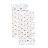 Lulujo - Muslin Security Comforter Blanket - Rainbow 2 Pack