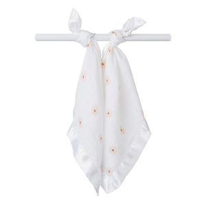 Lulujo - Muslin Security Comforter Blanket - Daisies 2 Pack