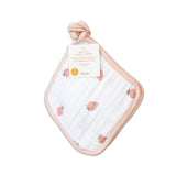 Lulujo - Washcloth - Peaches , White & Strawberries 3 Pack