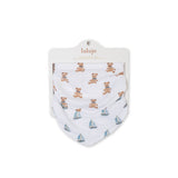 Lulujo - Bandana Bib - Vintage Bear & Sailboats - 2 Pack