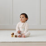 ergoPouch - Organic Layers Long Sleeve Babygrow - Oatmeal - Mild 0.2 TOG
