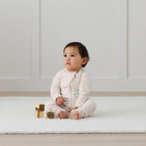 ergoPouch - Organic Layers Long Sleeve Babygrow - Oatmeal - 1.0 TOG