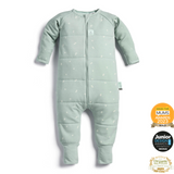 ergoPouch - Organic Winter Long Sleeved Sleep Onesie - Sage - 2.5 TOG