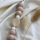 Chewies&more - Silicone Pacifier Teething Clip - Leaf