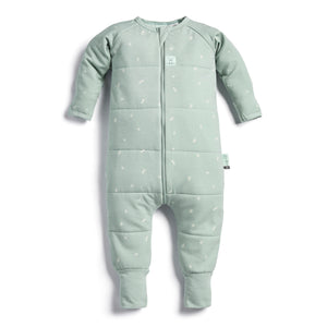 ergoPouch - Organic Winter Long Sleeved Sleep Onesie - Sage - 2.5 TOG