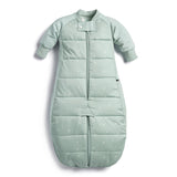 ergoPouch - Organic Winter Long Sleeved 2 in 1 Sleeping Suit Bag - Sage - 3.5 TOG