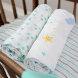 Lulujo - Large Muslin Swaddle - Dreamland