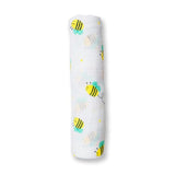 Lulujo - Large Muslin Swaddle - Bumbling Bee