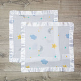 Lulujo - Muslin Security Comforter Blanket - Dreamland 2 Pack
