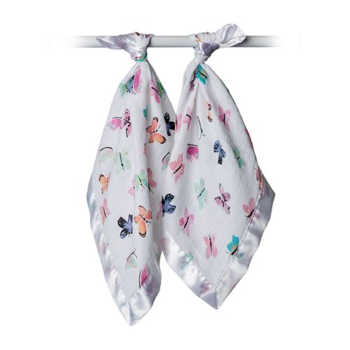 Lulujo - Muslin Security Comforter - Butterfly 2 Pack