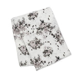 Lulujo - Bamboo Swaddle Blankets - Black Floral