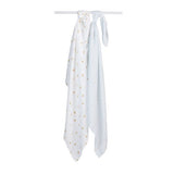 Lulujo - Cotton Swaddle - Bees / Dots - 2 Pack