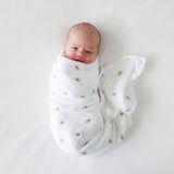 Lulujo - Cotton Swaddle - Bees / Dots - 2 Pack