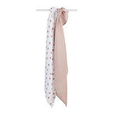 Lulujo - Cotton Swaddle - Mushroom / Sand - 2 Pack