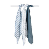 Lulujo -Mini Muslin Cloths -Minis Blueberries 3pk