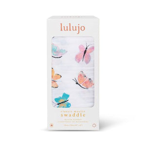Lulujo - Large Muslin Swaddle - Butterfly