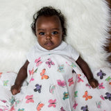 Lulujo - Large Muslin Swaddle - Butterfly