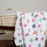 Lulujo - Large Muslin Swaddle - Butterfly