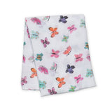 Lulujo - Large Muslin Swaddle - Butterfly