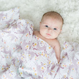 Lulujo - Large Muslin Swaddle - Unicorn
