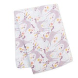 Lulujo - Large Muslin Swaddle - Unicorn