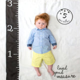 Lulujo -Single Cotton Swaddle & Cards -Loved Beyond Measure