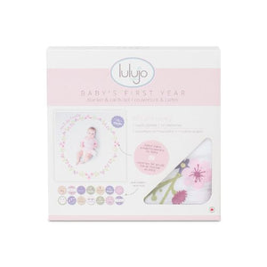 Lulujo - Single Cotton Swaddle & Cards - Isn't She Lovely