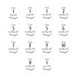 Lulujo - Single Cotton Swaddle & Cards -Hello Word