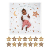 Lulujo - Single Cotton Swaddle & Cards - Written In The Stars