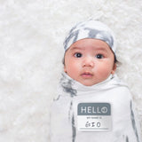 Lulujo - Bamboo Hat and Swaddle - Marble