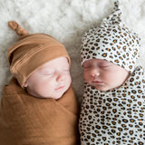 Lulujo - Bamboo Hat and Swaddle - Leopard